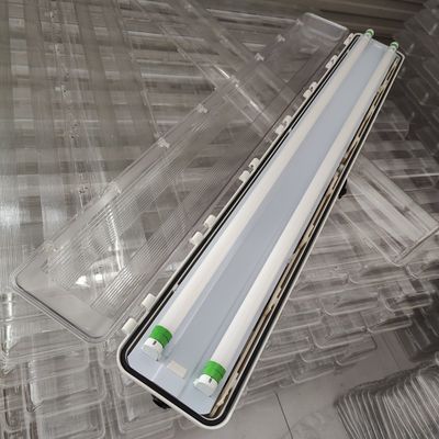 ATEX Full Plastic 2*36 W Double Tubes 220 Vac Lamps Explosion Proof Fluorescent Lights